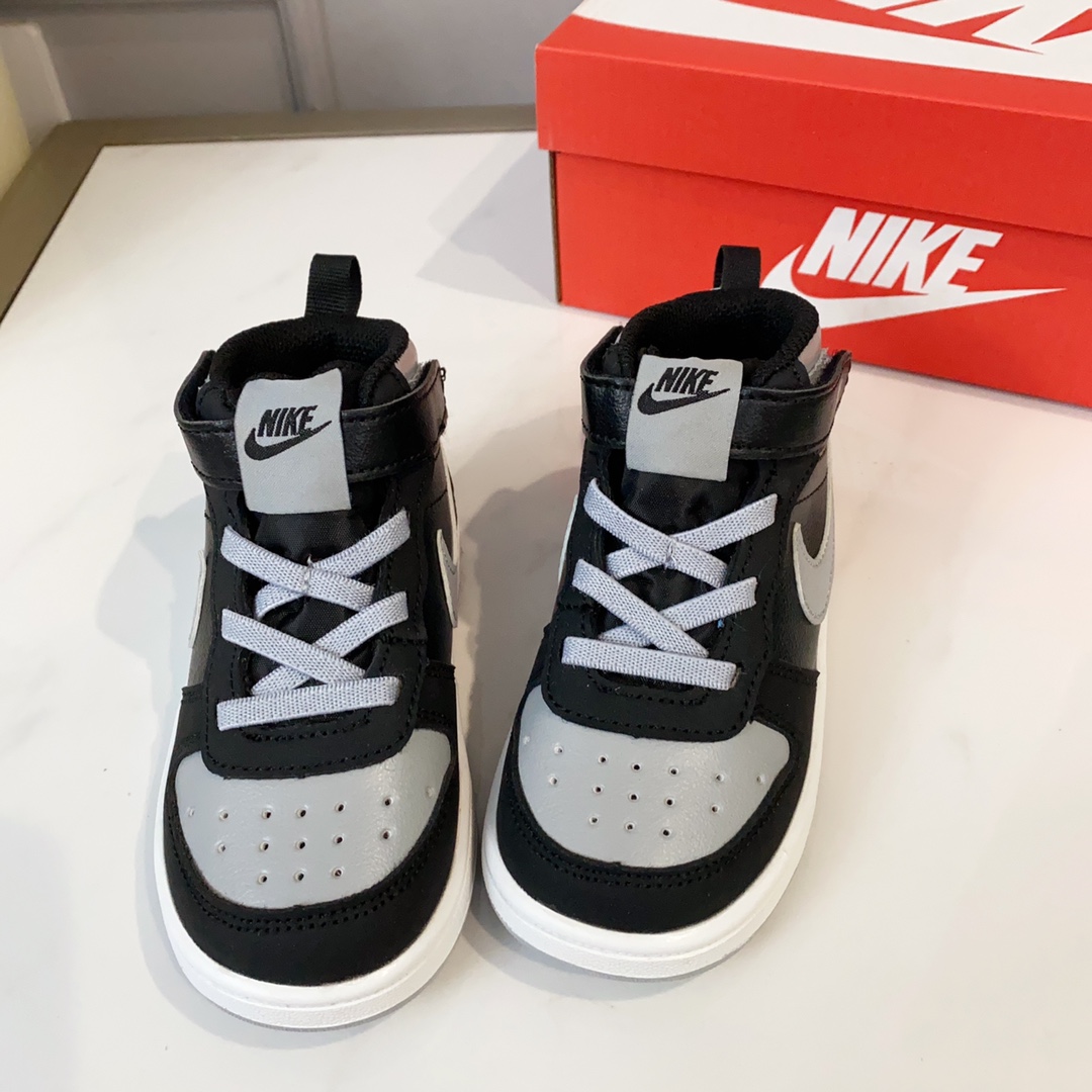 图片[3]-空军高帮工装童鞋22-37.5码 🔚轻运动设计，防滑耐磨的鞋底，平时小朋友跑跑跳跳也很放心，弹力带魔术贴完全无压力穿脱也方便，真是好看又好穿-选品中心