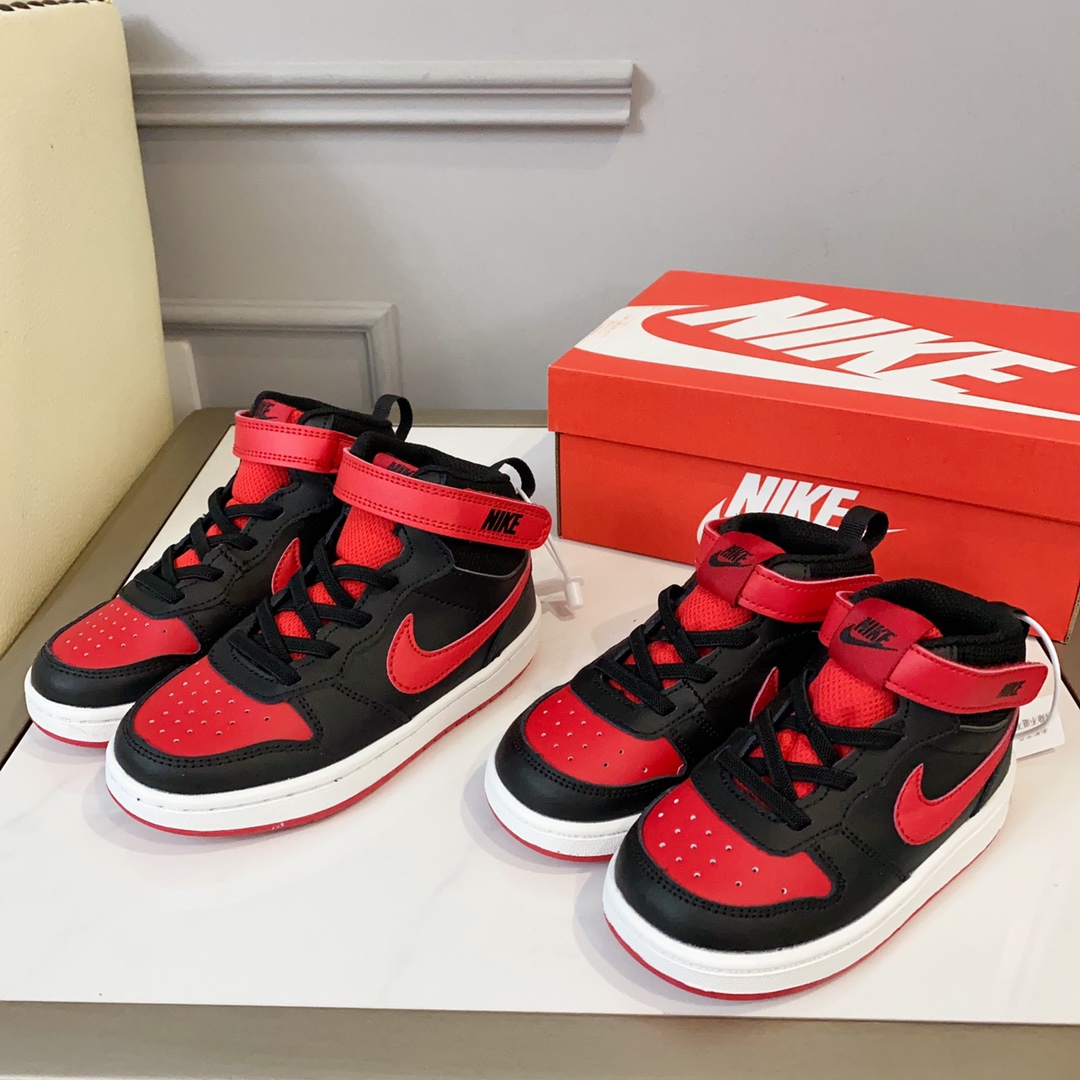 空军高帮工装童鞋22-37.5码 🔚轻运动设计，防滑耐磨的鞋底，平时小朋友跑跑跳跳也很放心，弹力带魔术贴完全无压力穿脱也方便，真是好看又好穿-选品中心