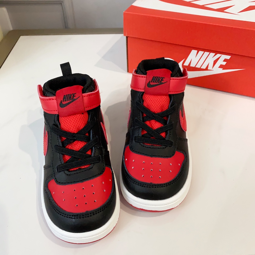 图片[3]-空军高帮工装童鞋22-37.5码 🔚轻运动设计，防滑耐磨的鞋底，平时小朋友跑跑跳跳也很放心，弹力带魔术贴完全无压力穿脱也方便，真是好看又好穿-选品中心