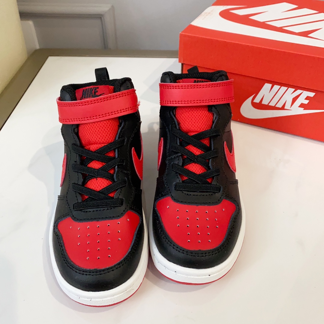 图片[2]-空军高帮工装童鞋22-37.5码 🔚轻运动设计，防滑耐磨的鞋底，平时小朋友跑跑跳跳也很放心，弹力带魔术贴完全无压力穿脱也方便，真是好看又好穿-选品中心