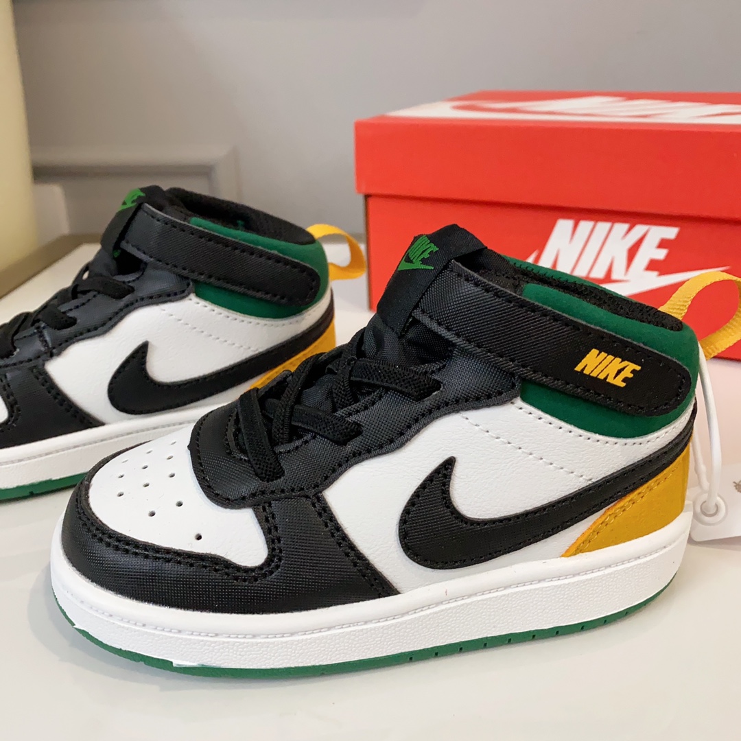 图片[4]-空军高帮工装童鞋22-37.5码 🔚轻运动设计，防滑耐磨的鞋底，平时小朋友跑跑跳跳也很放心，弹力带魔术贴完全无压力穿脱也方便，真是好看又好穿-选品中心