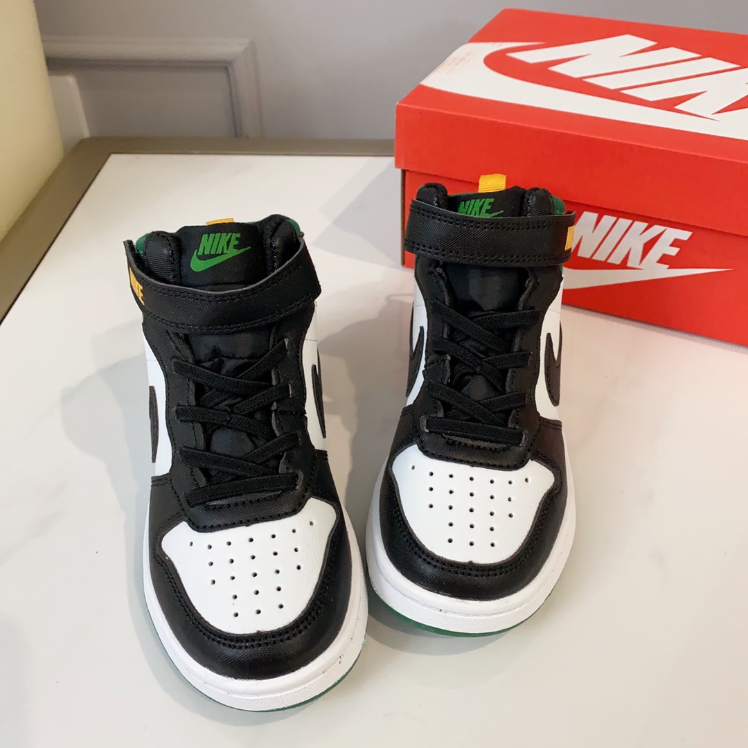 图片[2]-空军高帮工装童鞋22-37.5码 🔚轻运动设计，防滑耐磨的鞋底，平时小朋友跑跑跳跳也很放心，弹力带魔术贴完全无压力穿脱也方便，真是好看又好穿-选品中心