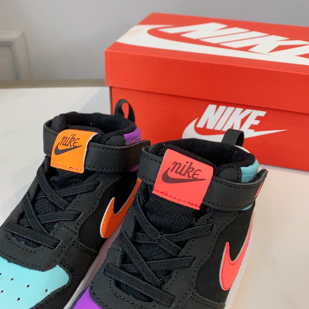 图片[6]-空军高帮工装童鞋22-37.5码 🔚轻运动设计，防滑耐磨的鞋底，平时小朋友跑跑跳跳也很放心，弹力带魔术贴完全无压力穿脱也方便，真是好看又好穿-选品中心