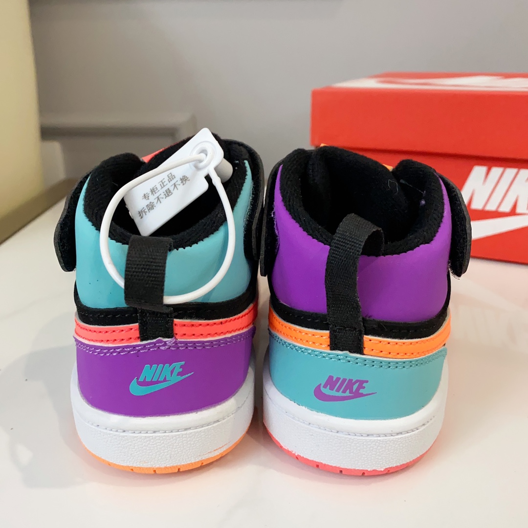 图片[8]-空军高帮工装童鞋22-37.5码 🔚轻运动设计，防滑耐磨的鞋底，平时小朋友跑跑跳跳也很放心，弹力带魔术贴完全无压力穿脱也方便，真是好看又好穿-选品中心