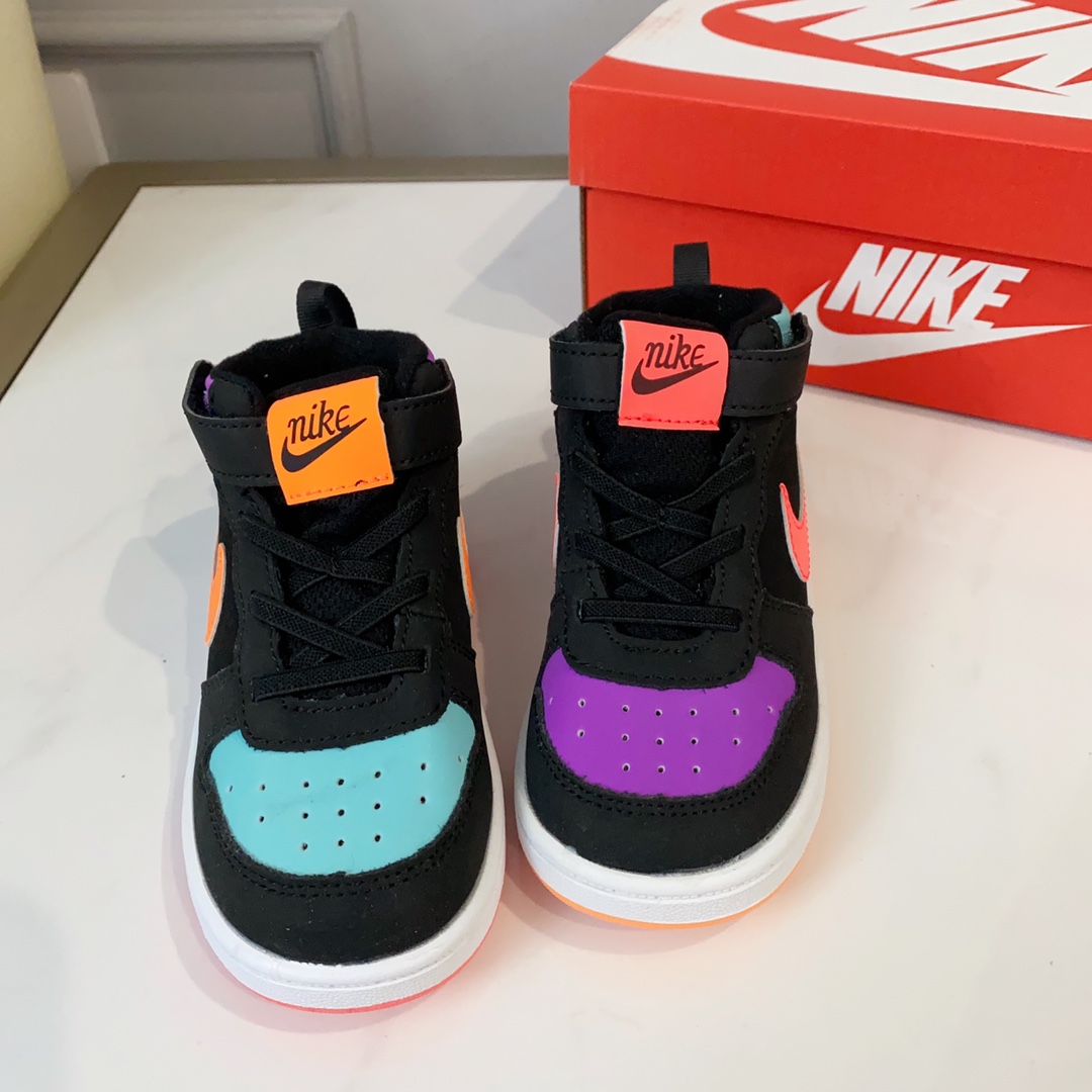 图片[3]-空军高帮工装童鞋22-37.5码 🔚轻运动设计，防滑耐磨的鞋底，平时小朋友跑跑跳跳也很放心，弹力带魔术贴完全无压力穿脱也方便，真是好看又好穿-选品中心