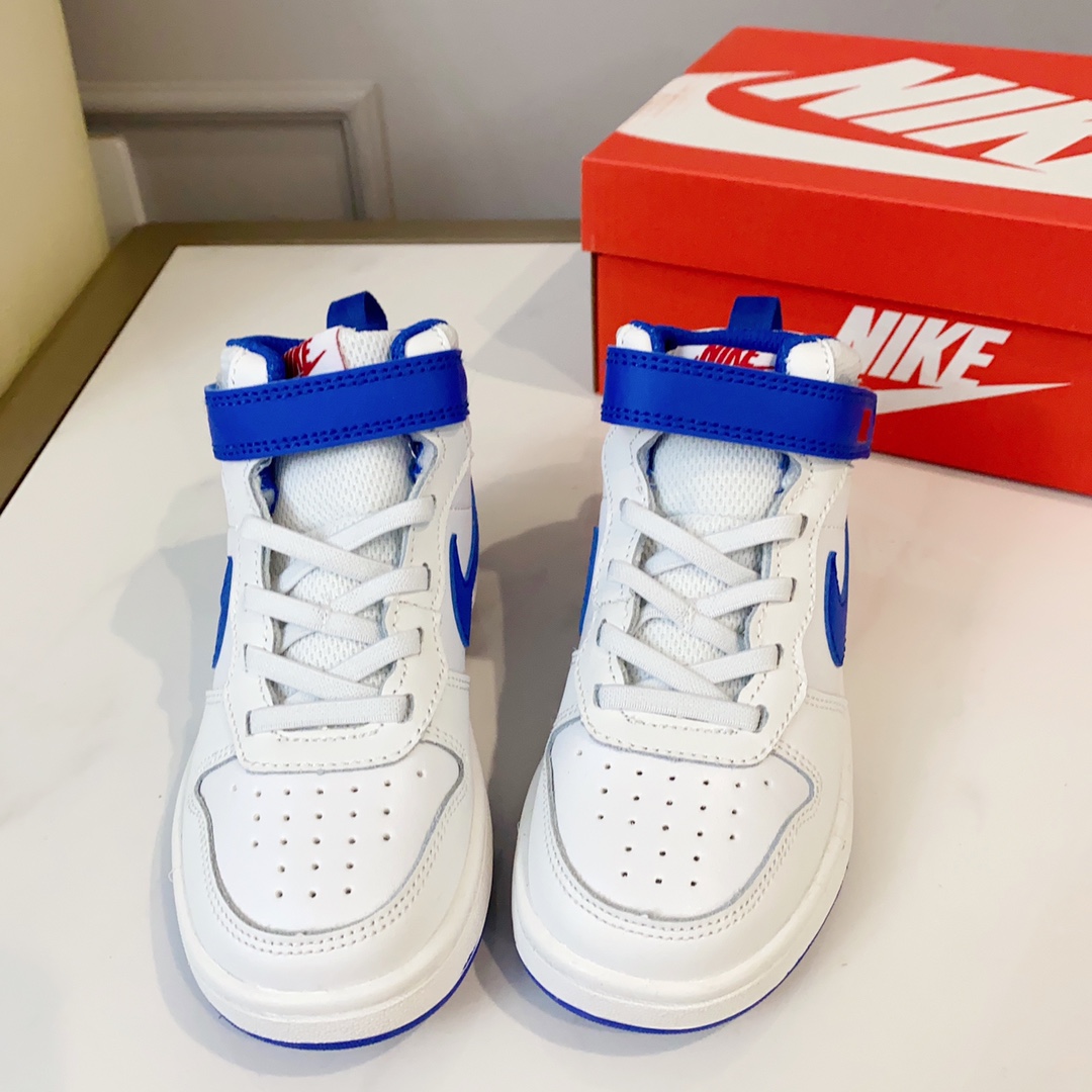 图片[2]-空军高帮工装童鞋22-37.5码 🔚轻运动设计，防滑耐磨的鞋底，平时小朋友跑跑跳跳也很放心，弹力带魔术贴完全无压力穿脱也方便，真是好看又好穿-选品中心