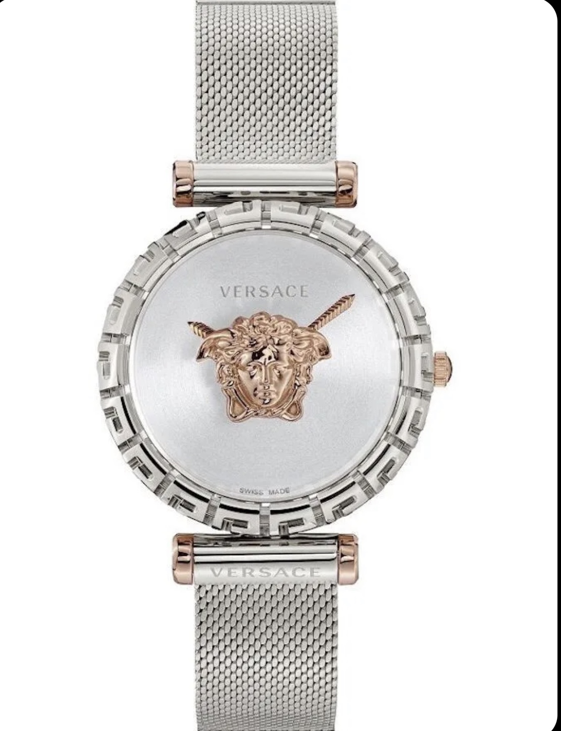 NO:157872,Batch: Original box: 50 Versace VERSACE watch made in Switzerland light luxury fashion Medusa women's quartz watch Model VEDV00319 Dial diameter 37MM watch mirror outer layer Medusa avatar touchable temptation Sapphire glass Hollow Greek back pattern bezel Calf leather material Matched with butterfly buckle 50M daily waterproof with full package, versace, versace, cowhide19860909批: 原盒:50 范思哲VERSACE手表瑞士制造轻奢时尚美杜莎女士石英表 型号VEDV00319 表盘直径37MM 表镜外层美杜莎头像可触摸的诱惑 蓝宝石玻璃 镂空希腊回纹表圈 小牛皮材质 搭配蝴蝶扣 50M生活防水配全套包装,,versace,versace,cowhide,Watch