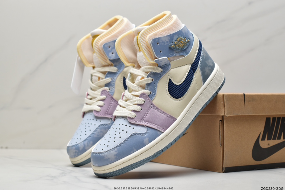 290 Nike Wmns Air Jordan 1 Zoom CMFT”Cool Grey”AJ1DQ0659-005
