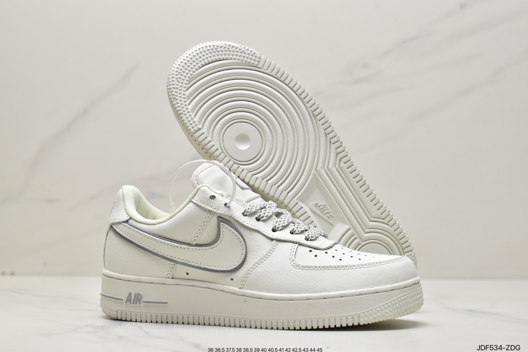 125 耐克Kith x Nike Air Force 1'07 Low “米白银”纽约限定板鞋 NY2022-017