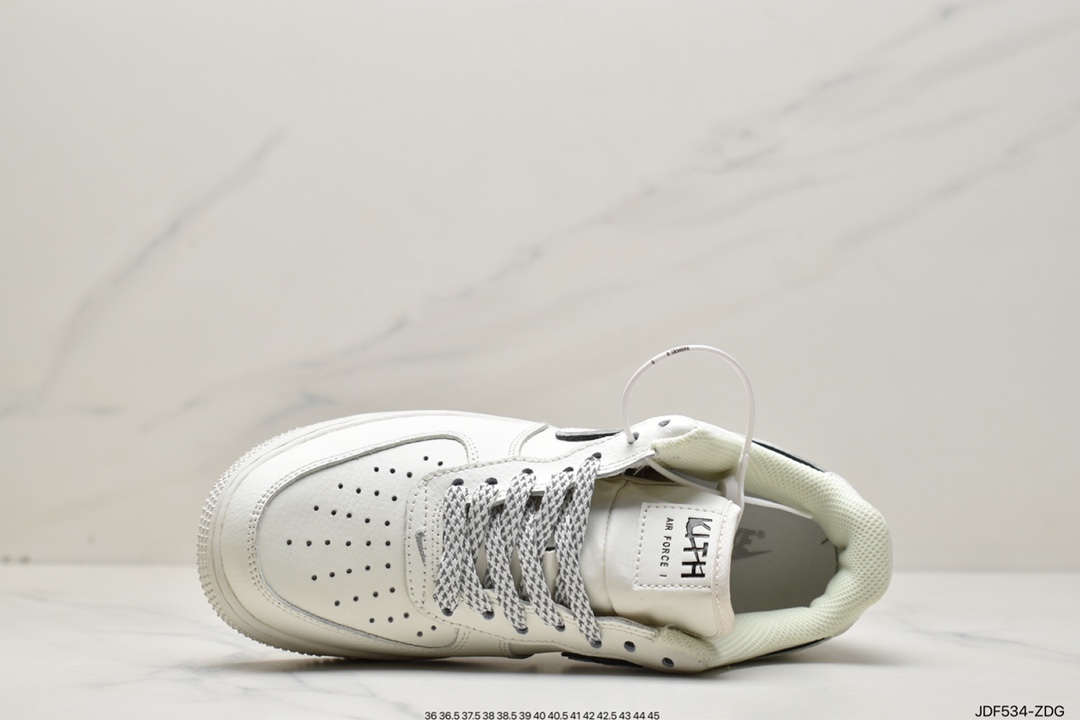 125 耐克Kith x Nike Air Force 1'07 Low “米白银”纽约限定板鞋 NY2022-017