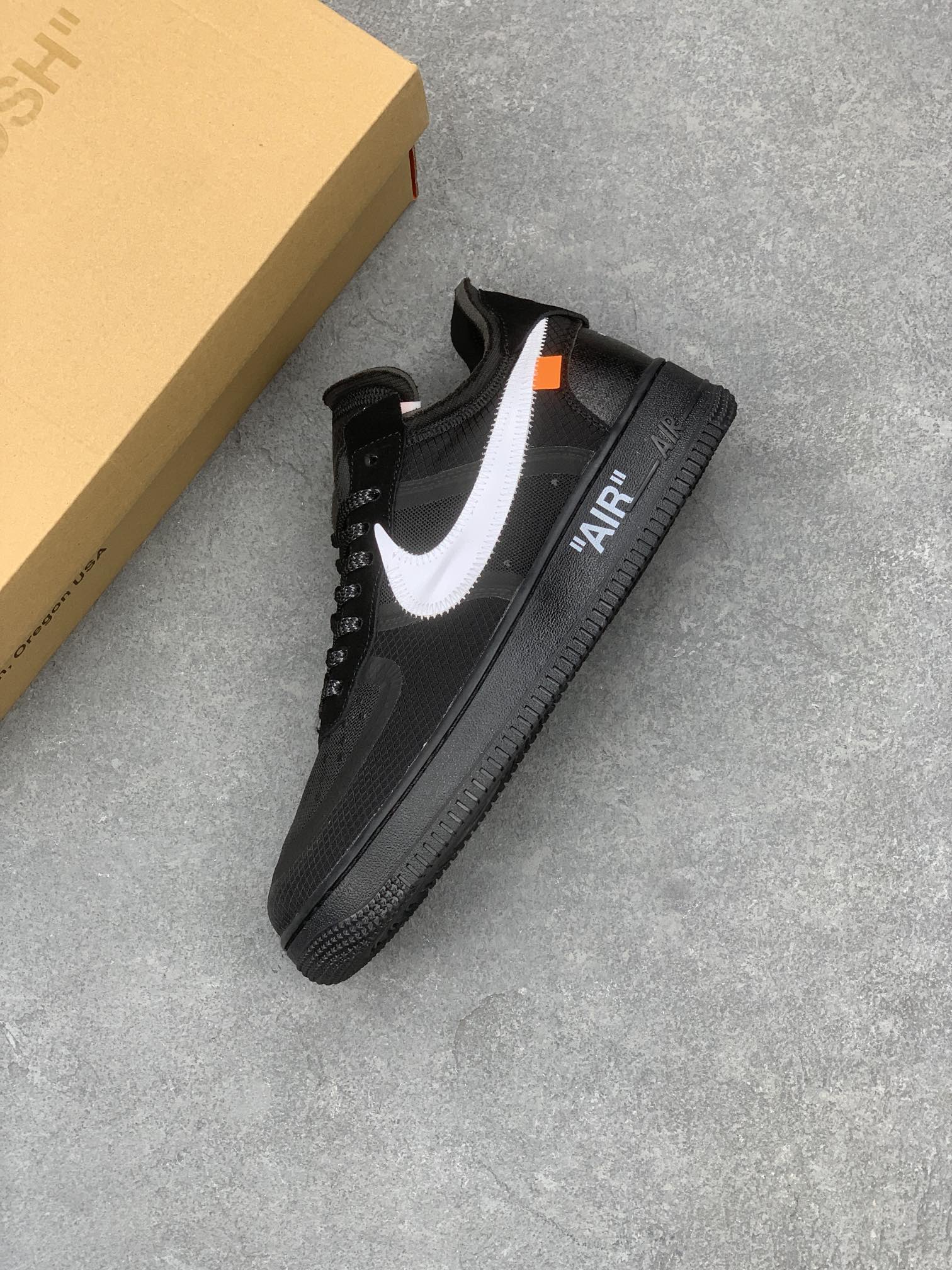 Nike x Off-White Air Force 1 Low 'Black' Fashion Sneakers AO4606-001 8 i1667671847 662 6
