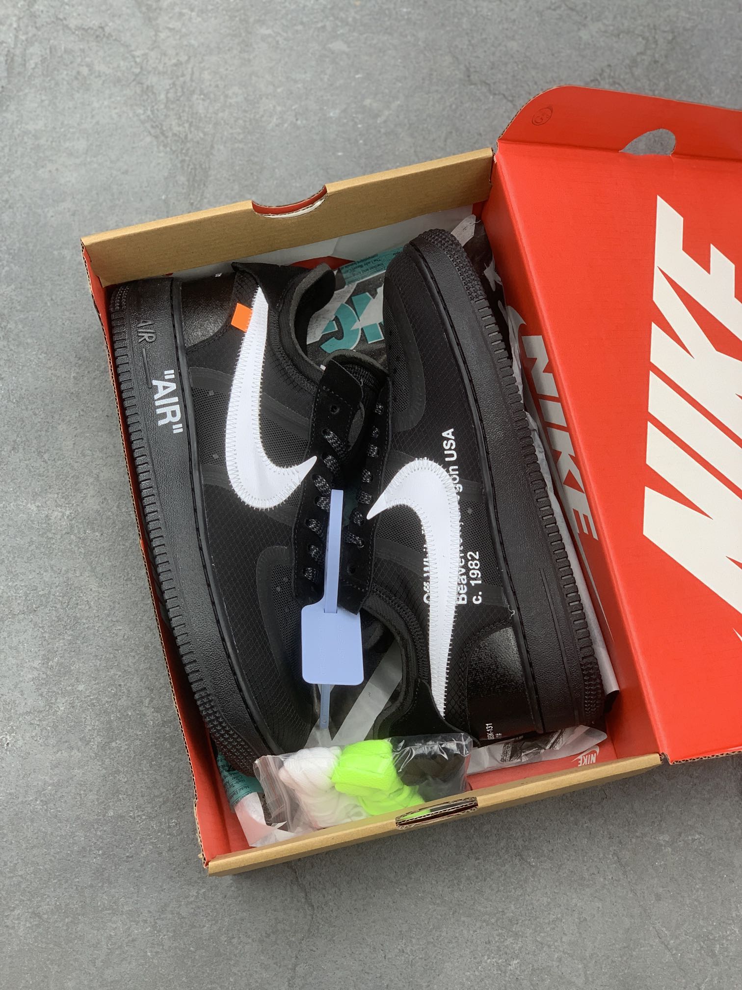 Nike x Off-White Air Force 1 Low 'Black' Fashion Sneakers AO4606-001 10 i1667671847 881 8
