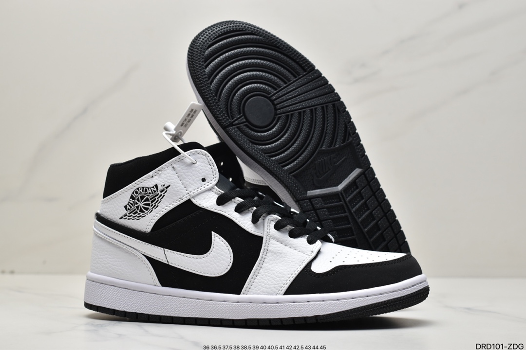 110 真标耐克Nike Air Jordan 1 Mid”Green Yellow”AJ1乔丹一代中帮554724-113