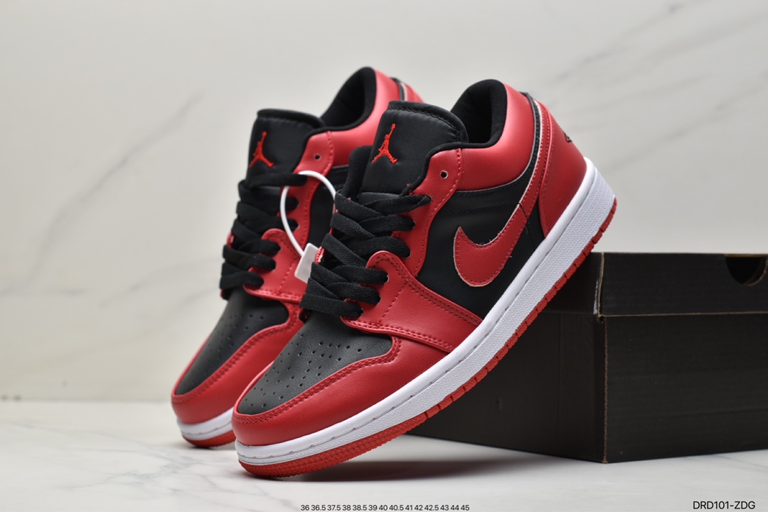 110 耐克Nike Air Jordan 1 Low”Light Smoke Grey Gym Red”AJ1乔丹一代低帮 DC6991-016