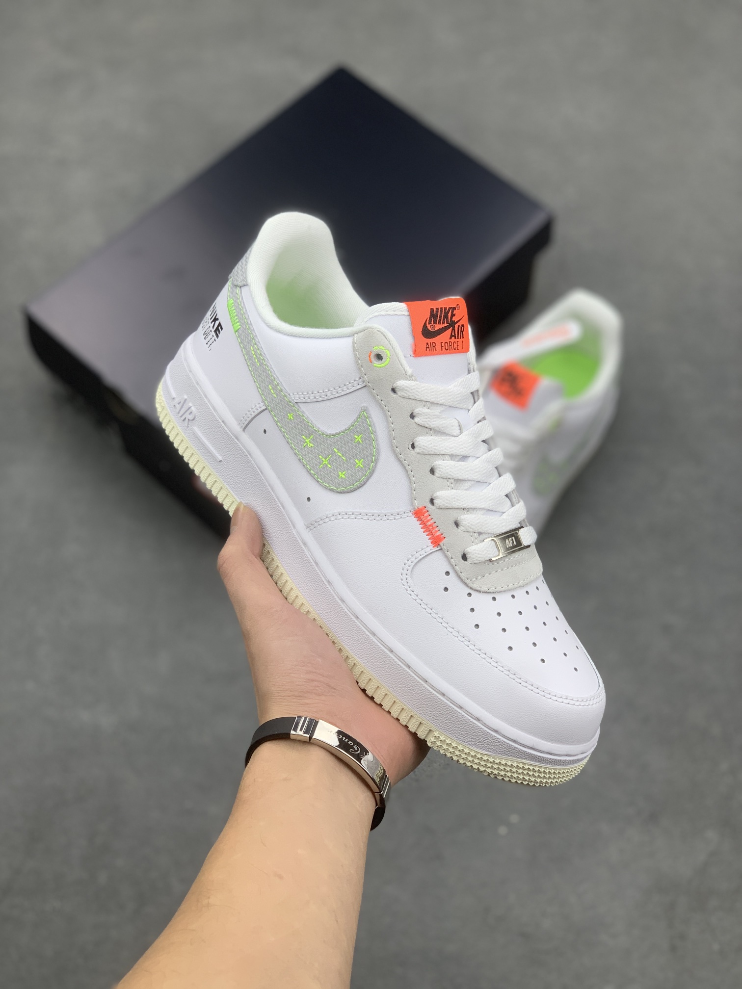 Nike Air Force 1 '07 Low "Just Do It" White/Grey/Green FB1853-111 2 i1667672280 931 0