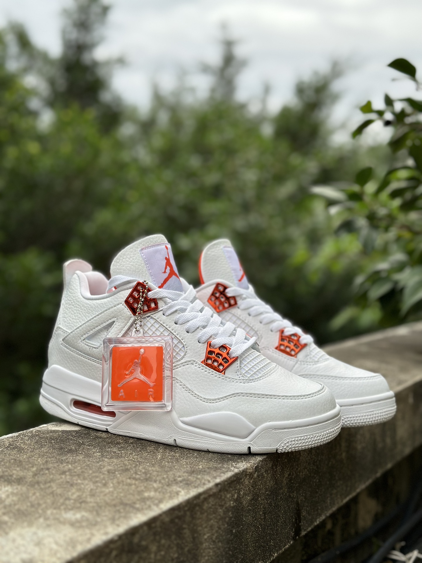 ¡¡Original puro‼️ Original puro, de fábrica‼️ Air Jordan AJ4 Retro Blanco y Naranja, versión de exportación, desarrollo…