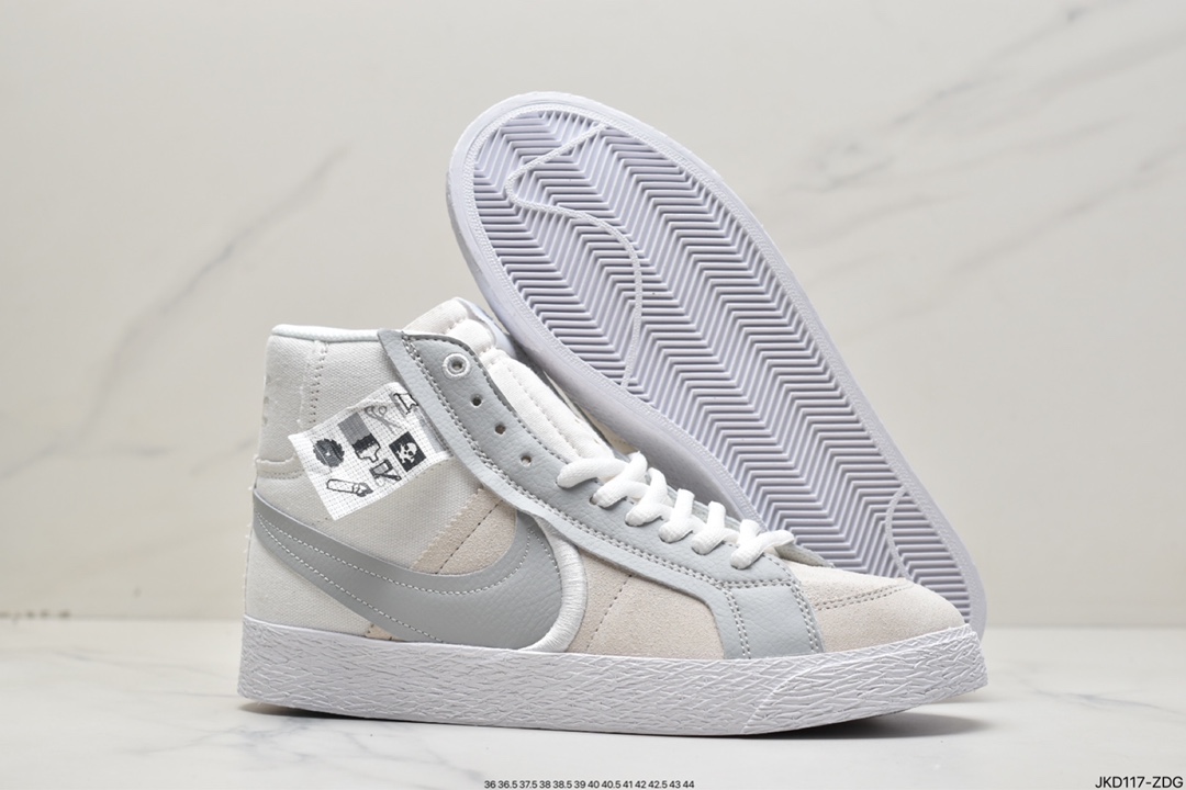 160 真标耐克NIKE SB ZOOM BLAZER LOW 开拓者运动鞋高帮板鞋休闲鞋 DZ7587-110