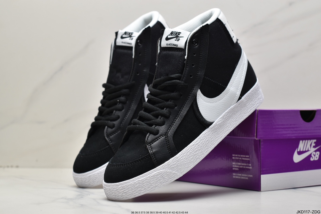 160 真标耐克NIKE SB ZOOM BLAZER LOW 开拓者运动鞋高帮板鞋休闲鞋 DZ7587-110