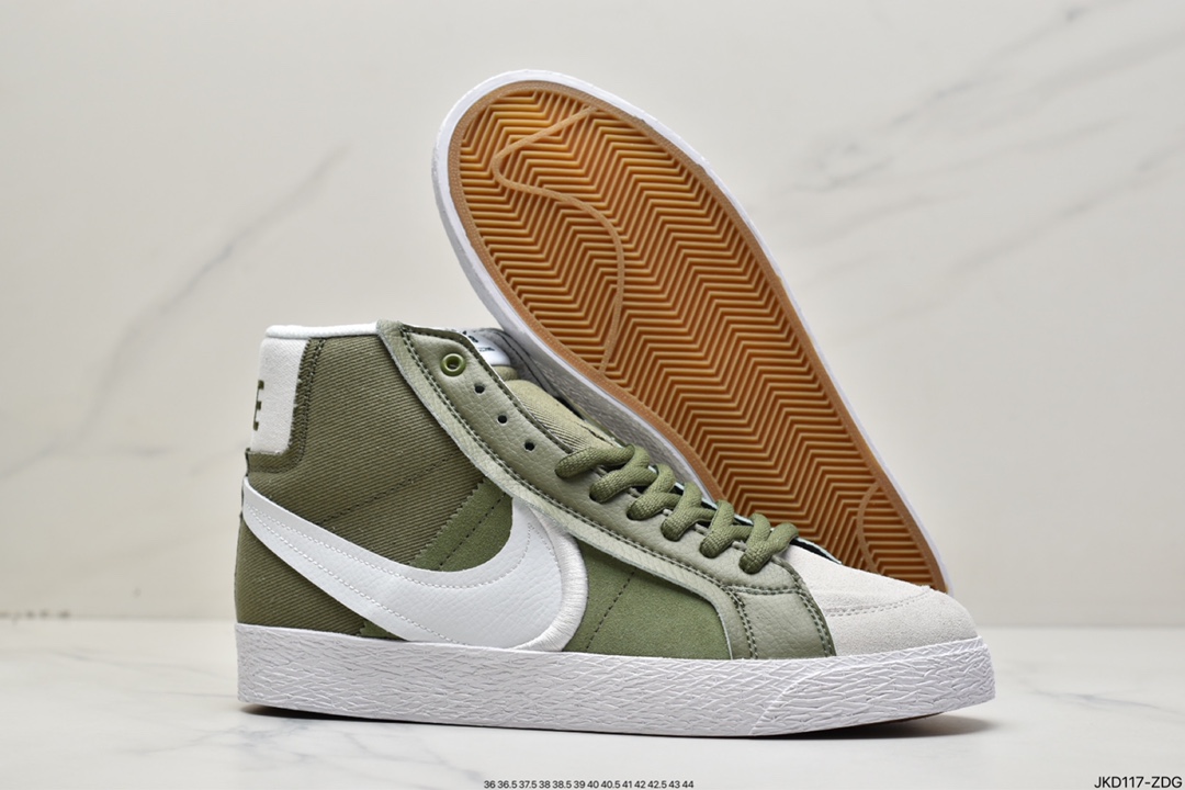 160 真标耐克NIKE SB ZOOM BLAZER LOW 开拓者运动鞋高帮板鞋休闲鞋 DZ7587-110