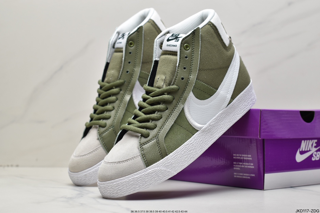 160 真标耐克NIKE SB ZOOM BLAZER LOW 开拓者运动鞋高帮板鞋休闲鞋 DZ7587-110
