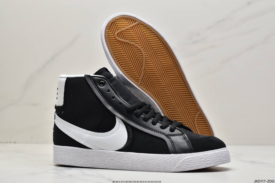 160 真标耐克NIKE SB ZOOM BLAZER LOW 开拓者运动鞋高帮板鞋休闲鞋 DZ7587-110