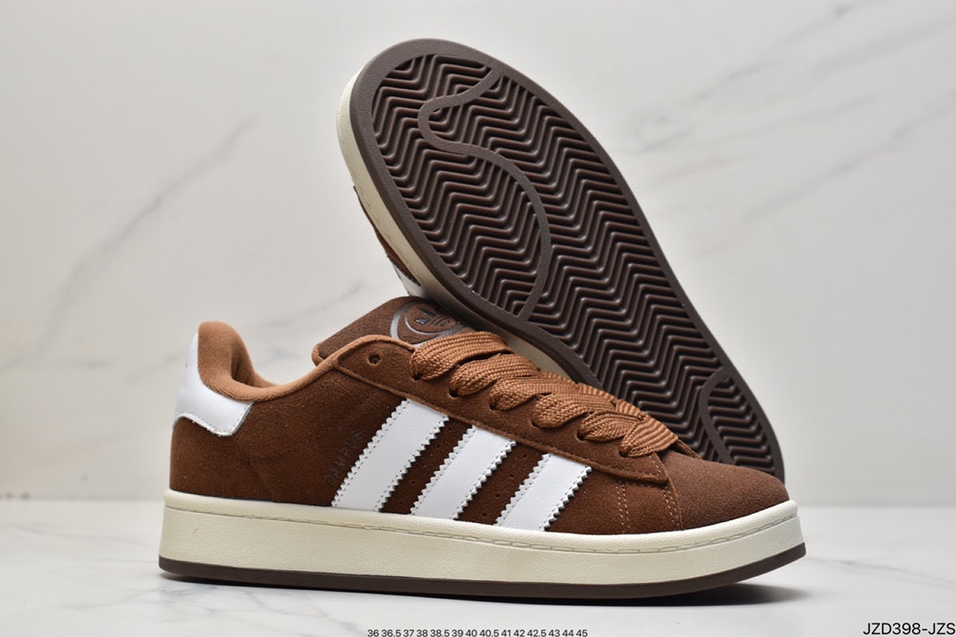 Adidas Originals Campus 00s College Series Bread Style Classic Retro Low Top All-Match Casual Sports Shoes ”Flip Hair Light Gray” GY9473