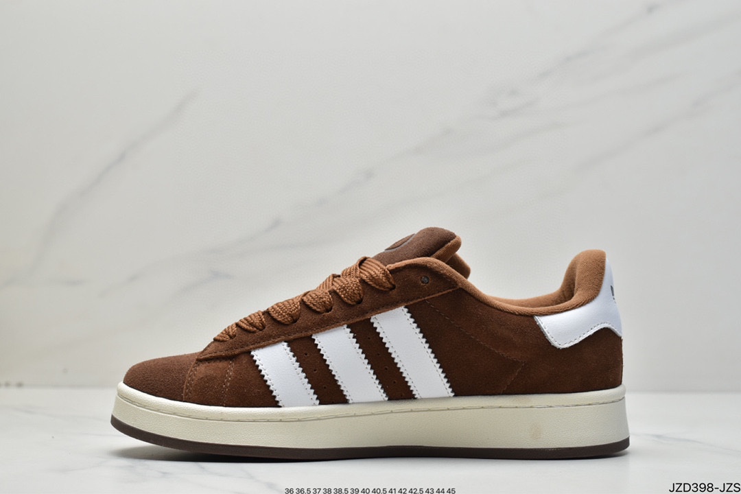 Adidas Originals Campus 00s College Series Bread Style Classic Retro Low Top All-Match Casual Sports Shoes ”Flip Hair Light Gray” GY9473