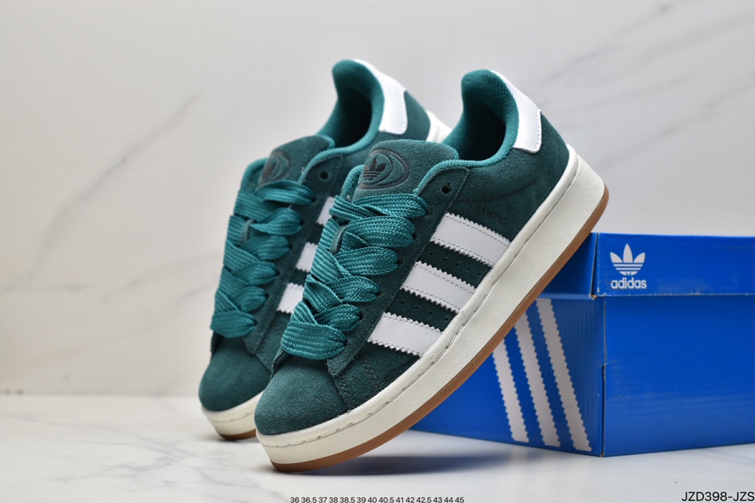 Adidas Originals Campus 00s College Series Bread Style Classic Retro Low-top All-Match Casual Sports Shoes ”Flip Hair Light Gray” GY9475