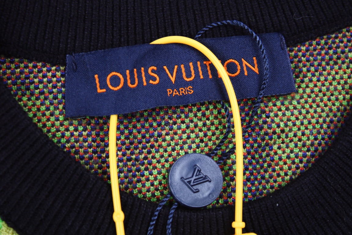 280 Louis Vuitton/路易威登 2022新款 绿色火焰毛衣