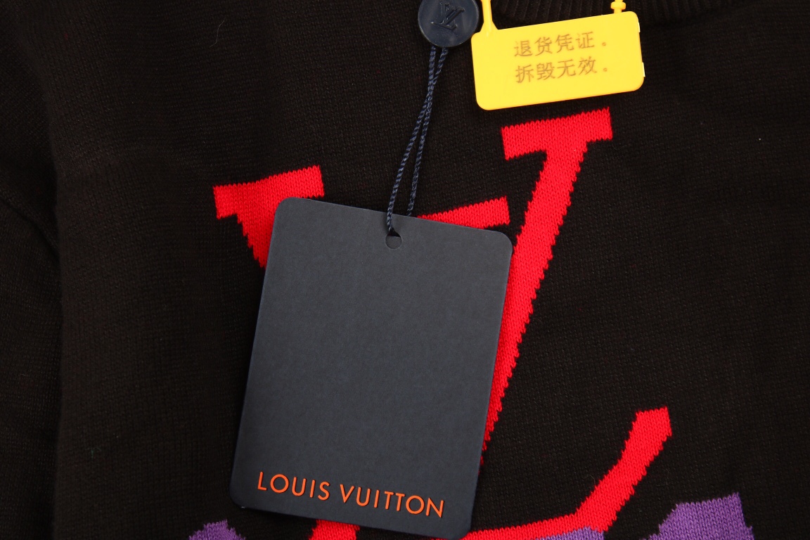 280 Louis Vuitton/路易威登 2022新款 多色圆领针织毛衣