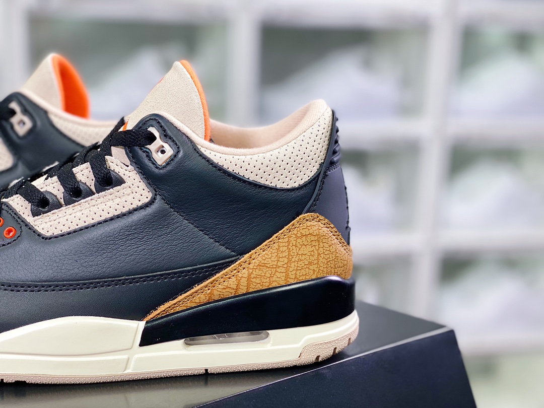 320 Wmns Air Jordan 3 Retro”Black Gold”迈克尔·乔丹AJ3代中帮CK9246-067