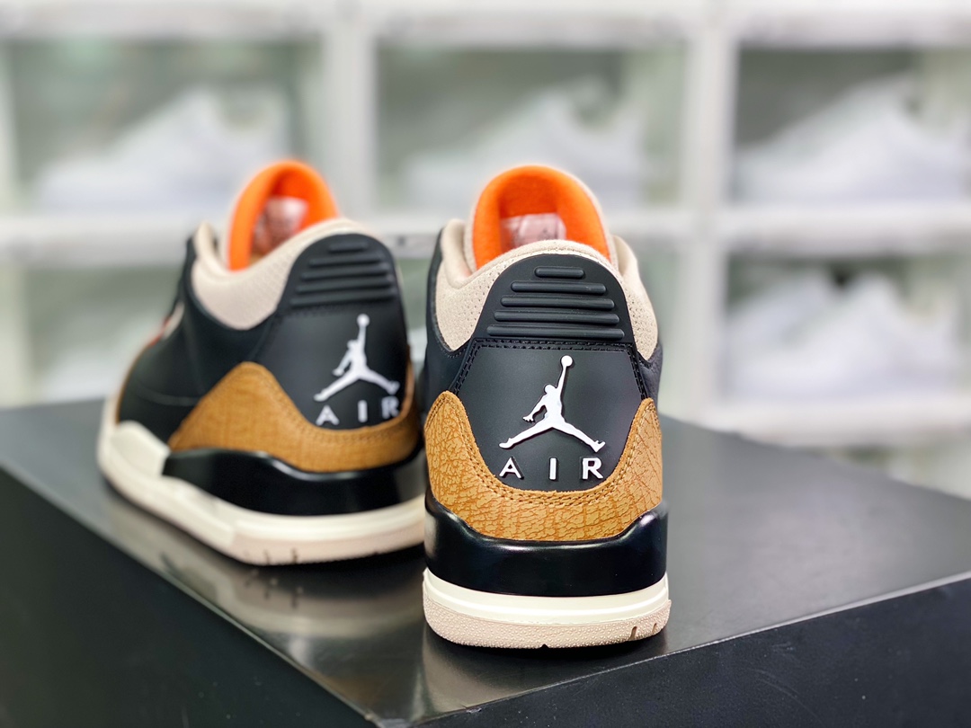 320 Wmns Air Jordan 3 Retro”Black Gold”迈克尔·乔丹AJ3代中帮CK9246-067