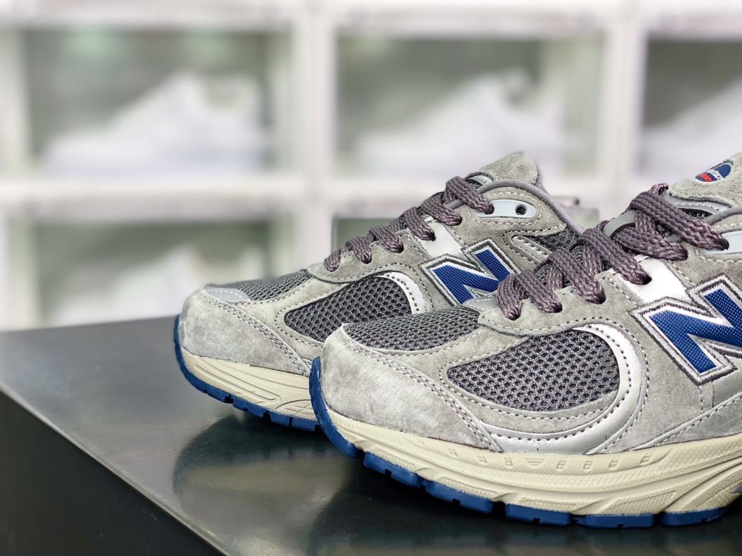 NB ML2002 Series Retro Daddy Style Casual Sports Jogging Shoes ”Suede Origin Dark Gray Dark Blue” ML2002RA