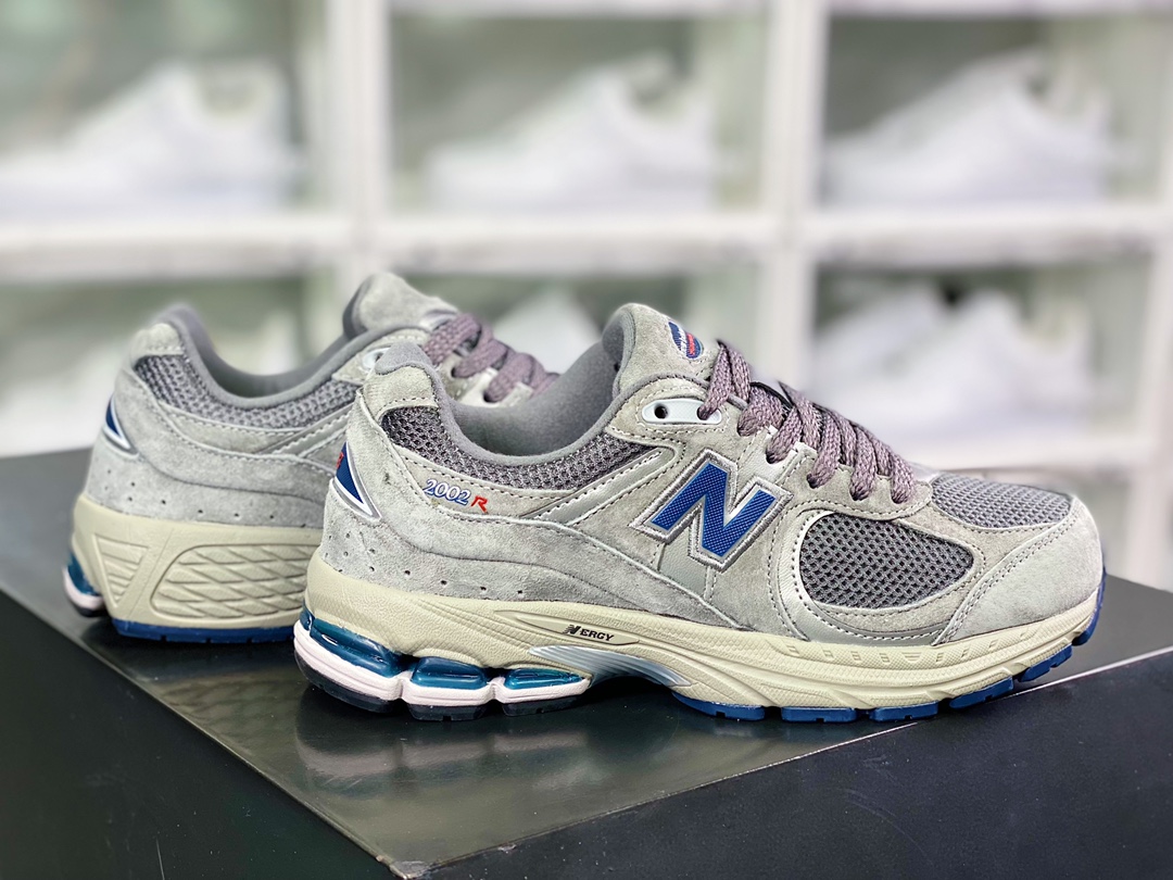 NB ML2002 Series Retro Daddy Style Casual Sports Jogging Shoes ”Suede Origin Dark Gray Dark Blue” ML2002RA