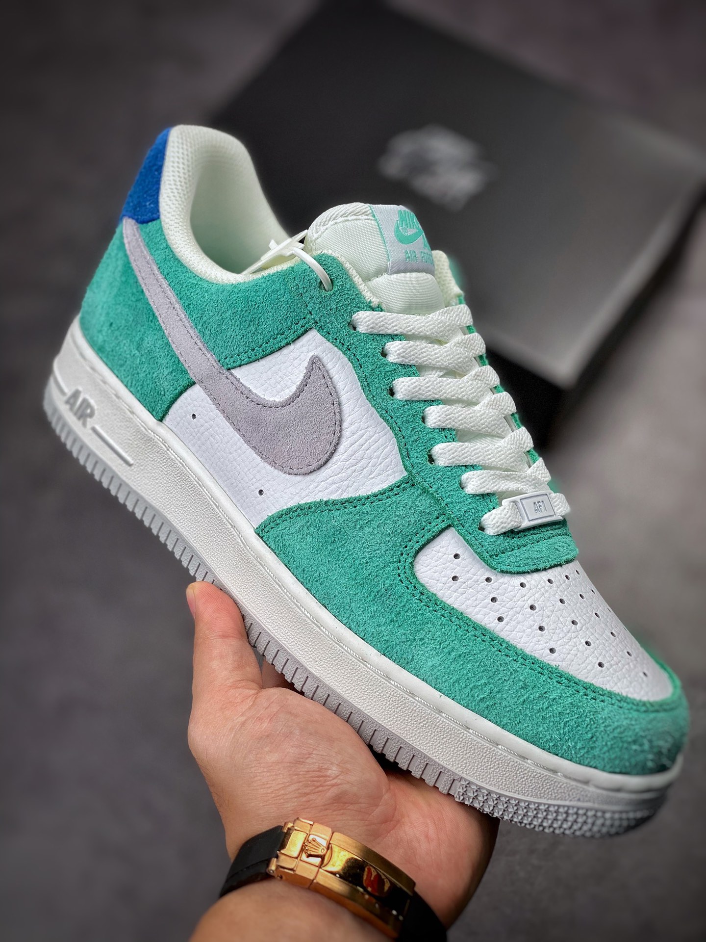 Nike Air Force 1 Low 07 涡轮绿 麂皮拼接BQ8988-102