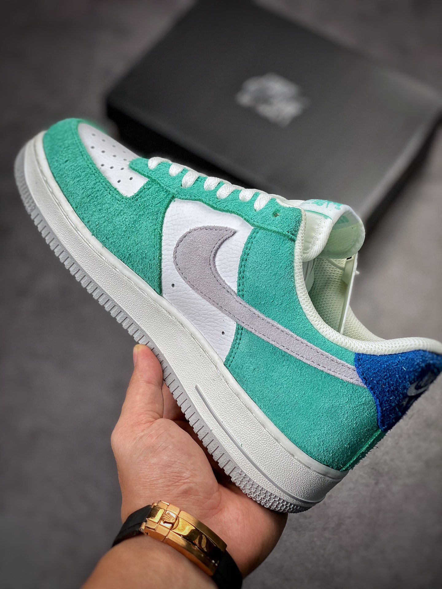 Nike Air Force 1 Low 07 涡轮绿 麂皮拼接BQ8988-102