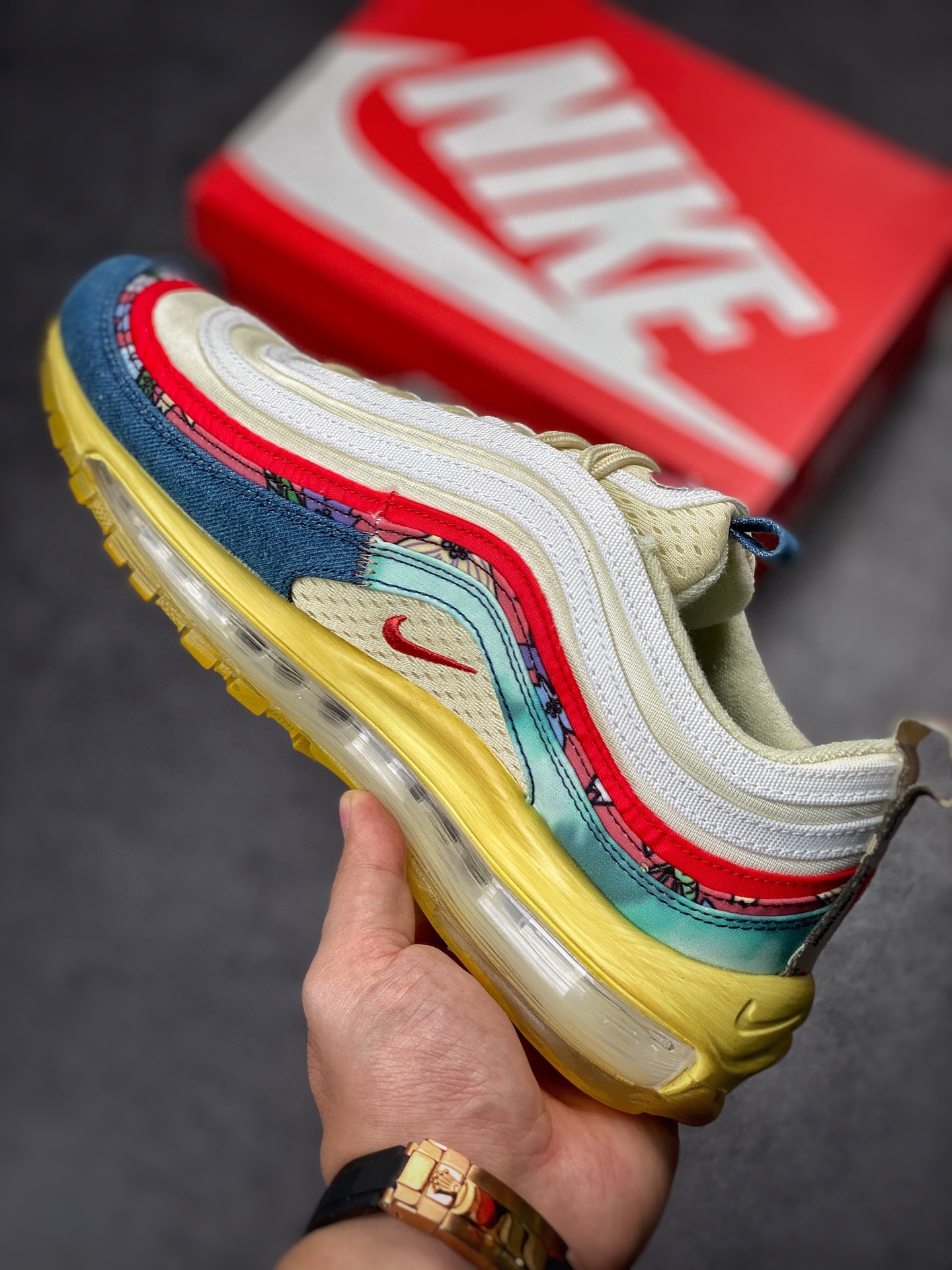 渠道订单NK Air Max 97 白蓝红 DV1486-162 渠道订单NK Air Max 97 白蓝红 DV1486-162