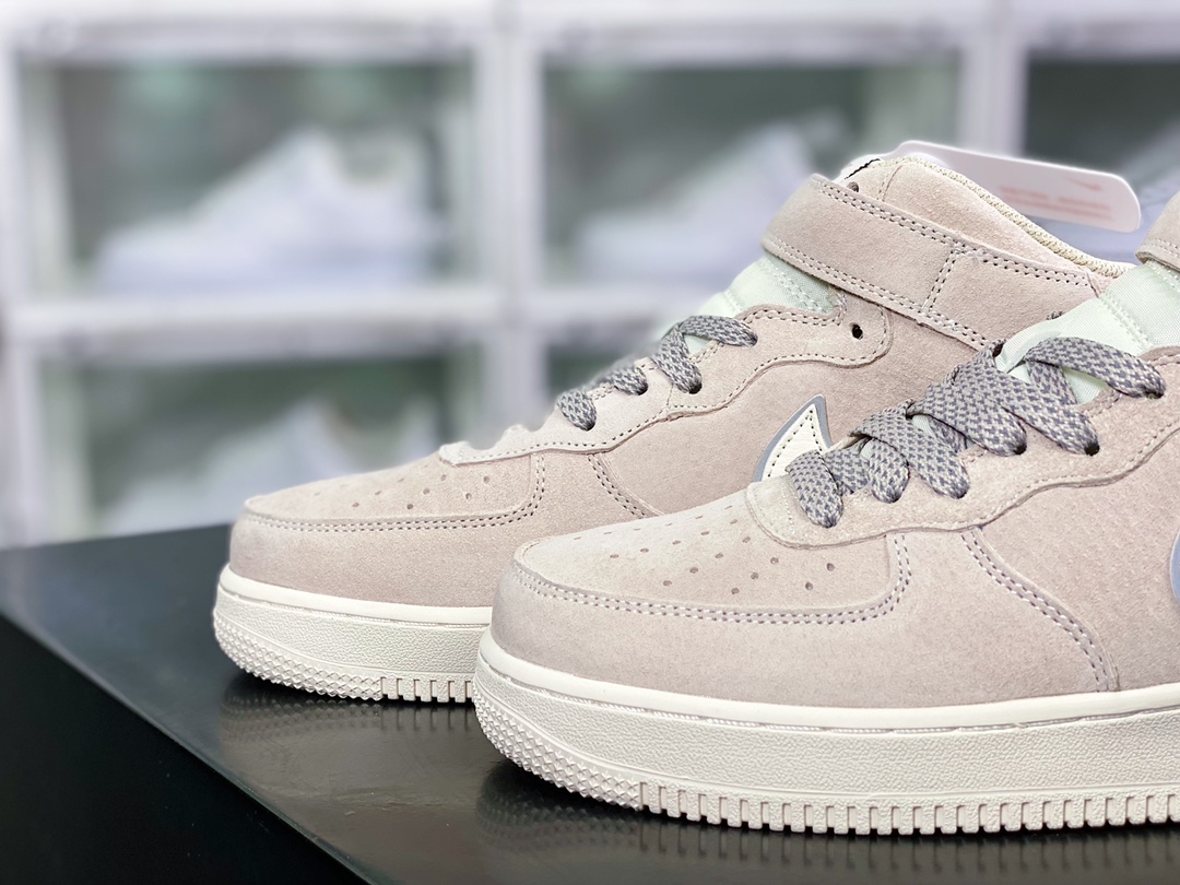 260 Air Force 1′07 Mid Suede”Cream/Grey”空军一号经典中帮百搭AA1118-005