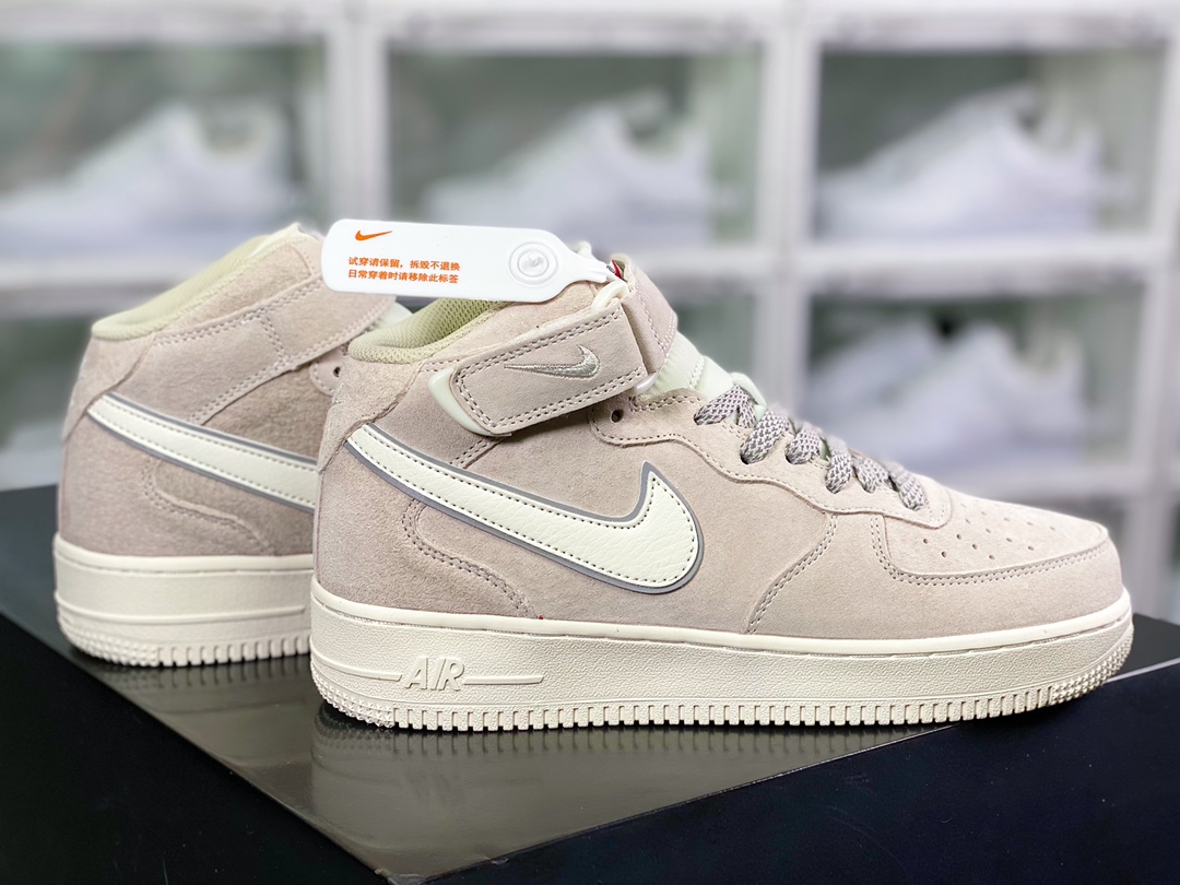 260 Air Force 1′07 Mid Suede”Cream/Grey”空军一号经典中帮百搭AA1118-005