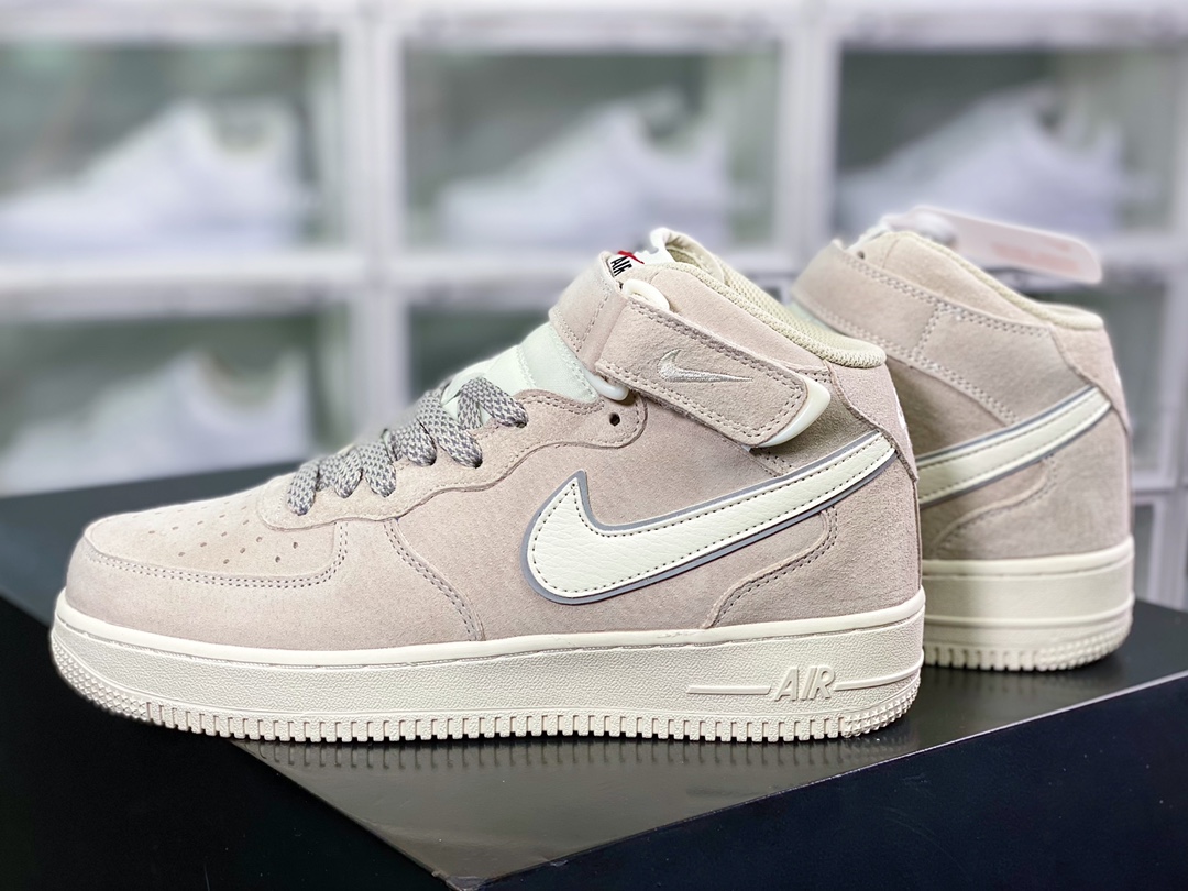 260 Air Force 1′07 Mid Suede”Cream/Grey”空军一号经典中帮百搭AA1118-005