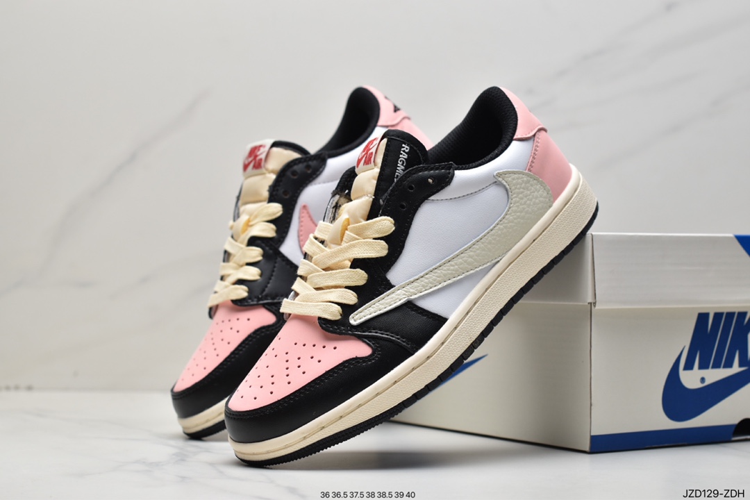 140 Fragment Design x Travis Scott x Air Jordan 1 Low OG SP”Military Blue”AJ1 DM7866-140