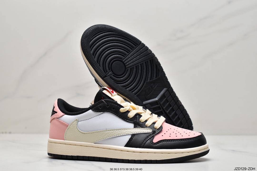 140 Fragment Design x Travis Scott x Air Jordan 1 Low OG SP”Military Blue”AJ1 DM7866-140