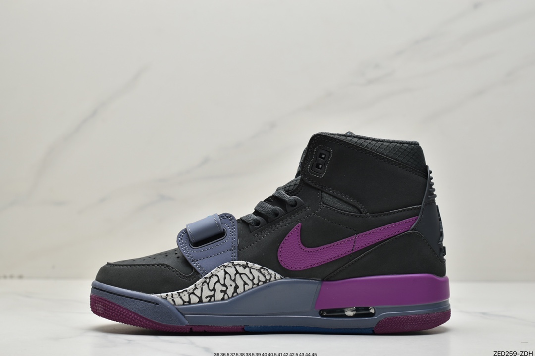 260 耐克Nike Air Jordan Legacy 312 灰紫有着交错结合的设计AV3922-005