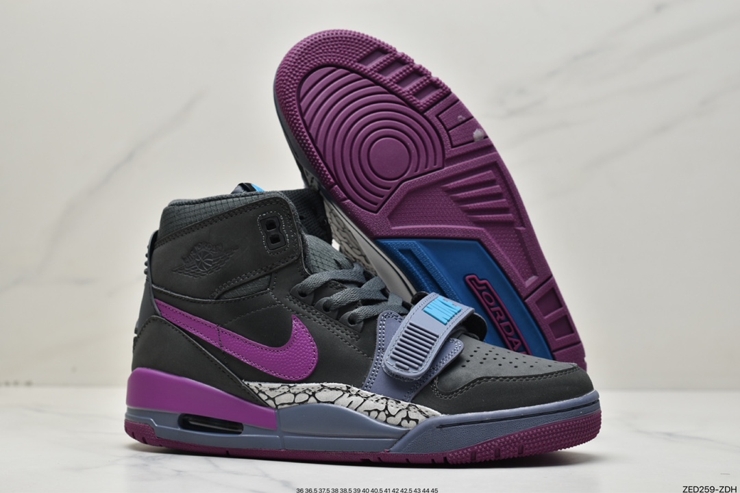260 耐克Nike Air Jordan Legacy 312 灰紫有着交错结合的设计AV3922-005