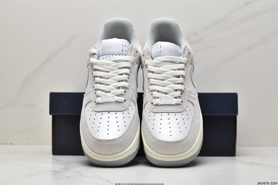 160 Air Force 1 '07 Low 灰白蟒纹 DX2678-100