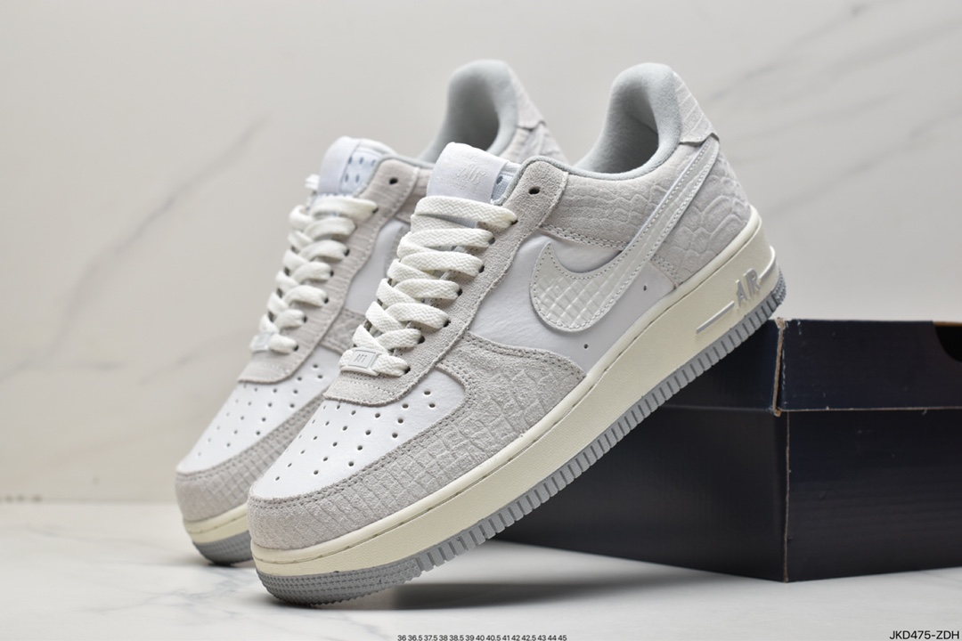 160 Air Force 1 '07 Low 灰白蟒纹 DX2678-100