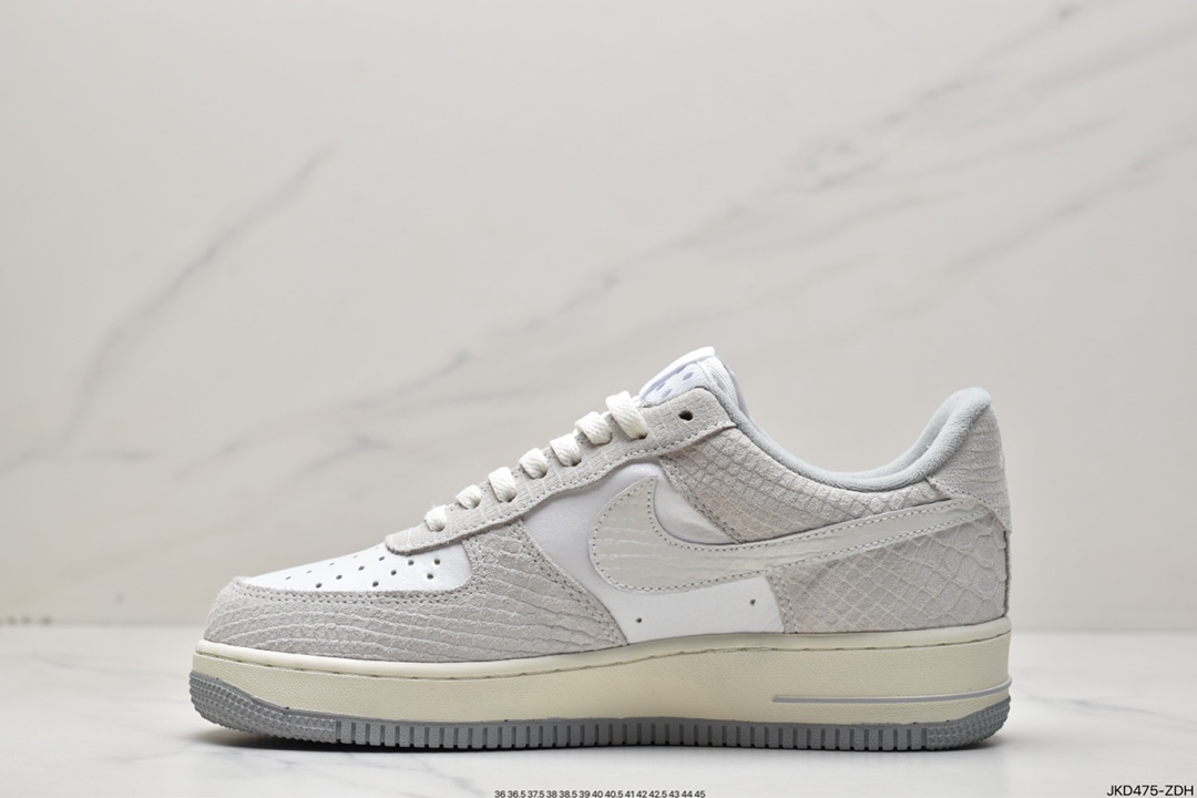 160 Air Force 1 '07 Low 灰白蟒纹 DX2678-100