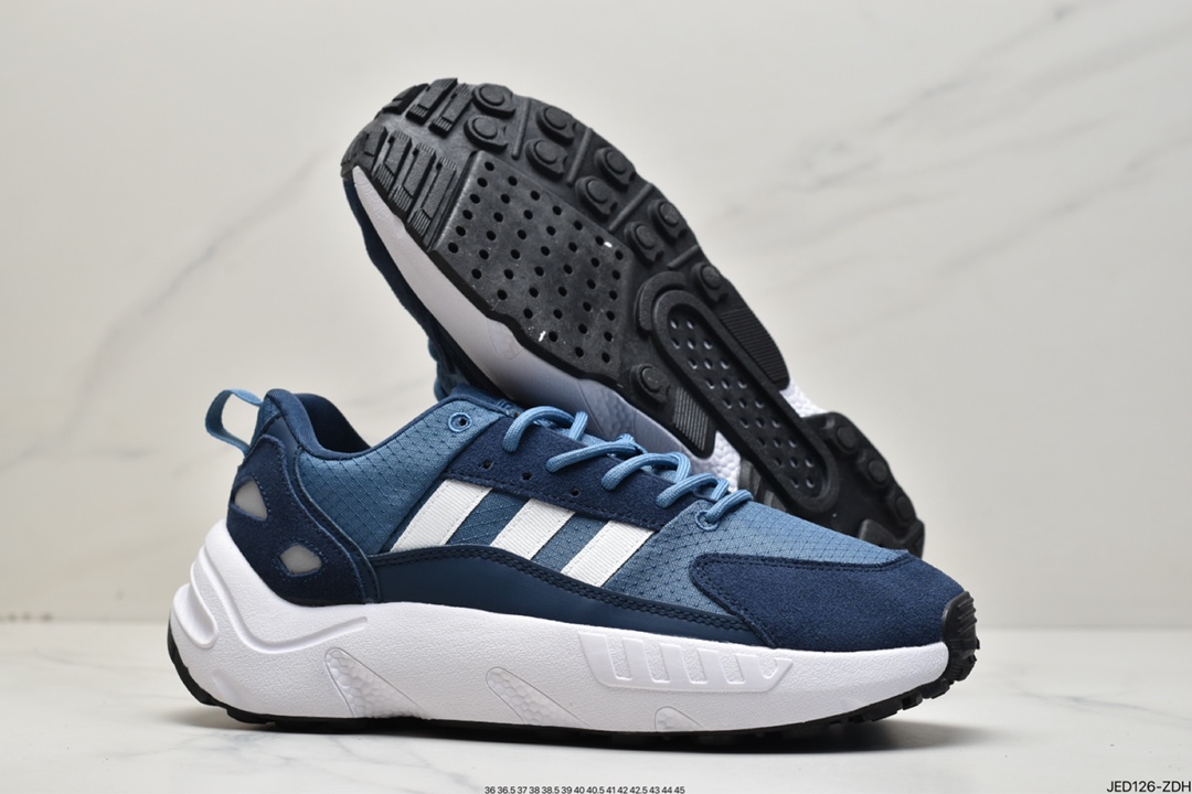 Adidas ZX 22 BOOST new thick bottom cushioning sports and leisure running shoes GY1623