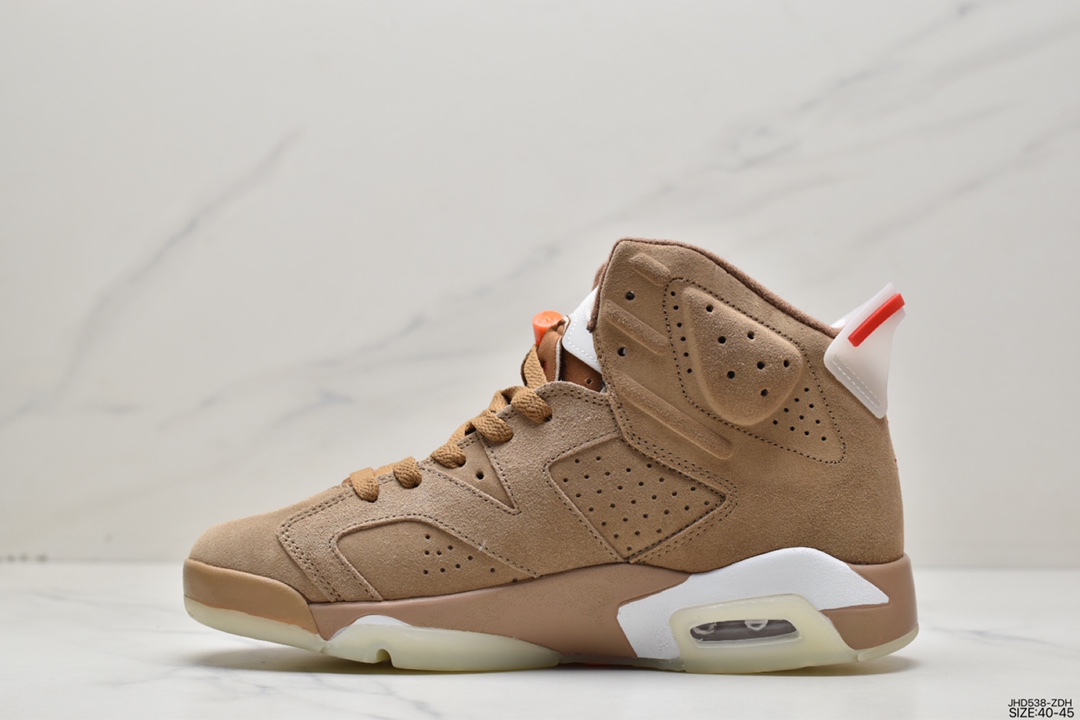 190 全新的 Travis Scott x Air Jordan 6 aj6 采用了不同于前作的翻毛皮材质DH0690-200