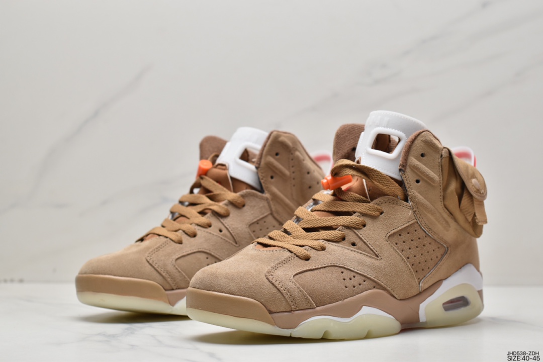 190 全新的 Travis Scott x Air Jordan 6 aj6 采用了不同于前作的翻毛皮材质DH0690-200
